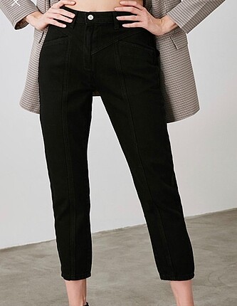 Yüksek bel mom jeans