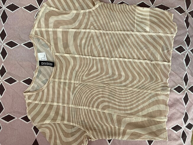 s Beden camel Renk Transparan H&M Crop