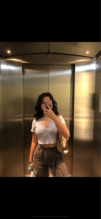 Pull&Bear Lila Crop