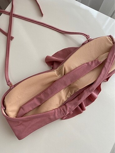 38 Beden pembe Renk Penti Pembe Bikini Üstü