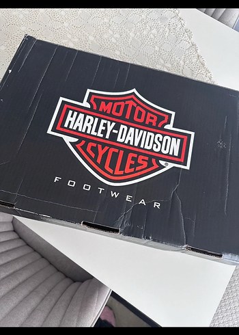 Harley Davidson Kahverengi Deri Biker Dizüstü Çizmeler