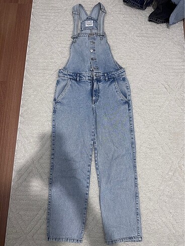 Pull And Bear mavi Salopet