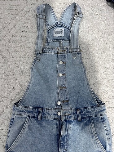 Pull and Bear Pull And Bear mavi Salopet