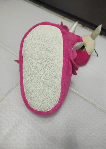 Kız Çocukları için Pembe Sıcak Peluş Terlik - Görsel 7