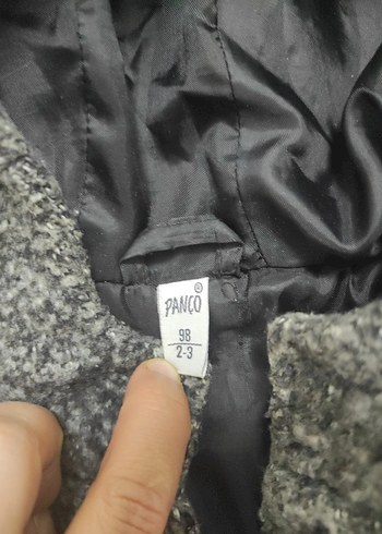 Erkek Çocuk Gri Kürklü Kapüşonlu Kaban - Görsel 5