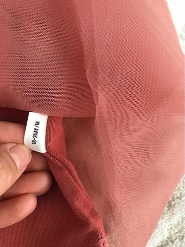 18-24 Ay Beden bordo Renk Kız bebek elbise