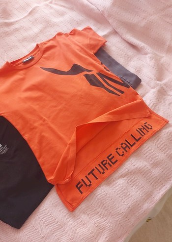 Erkek Siyah Kısa Kollu Pamuklu Tişört - Görsel 9