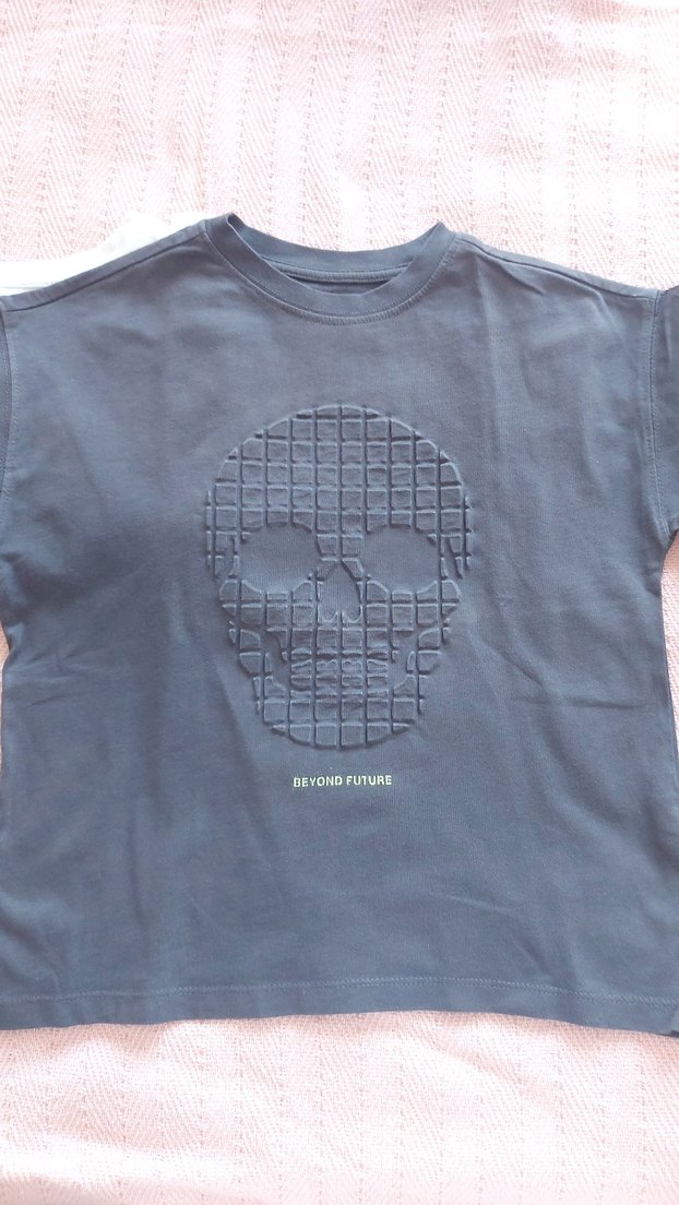 Erkek Siyah Kısa Kollu Pamuklu Tişört - Görsel 5