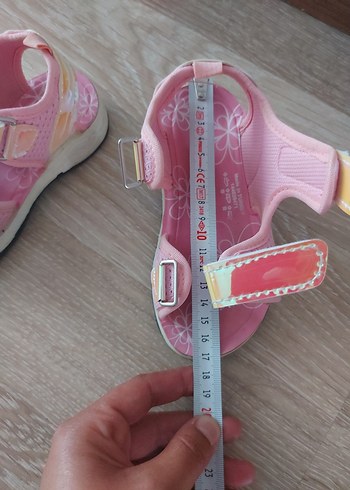 Kız Çocuk Pembe Bohem Ayarlanabilir sandalet - Görsel 7