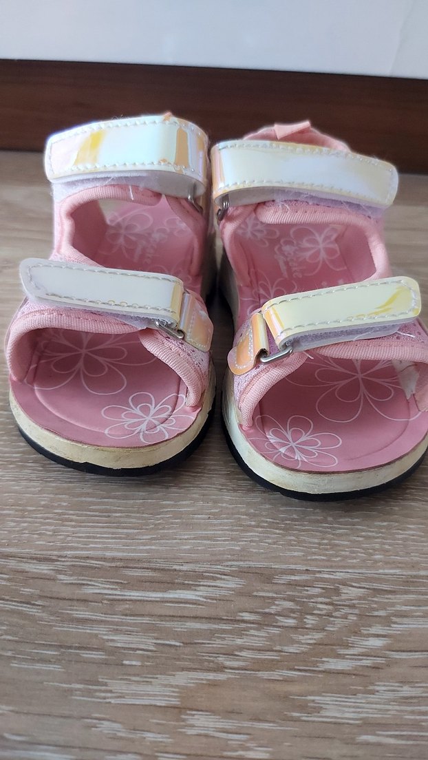 Kız Çocuk Pembe Bohem Ayarlanabilir sandalet - Görsel 2