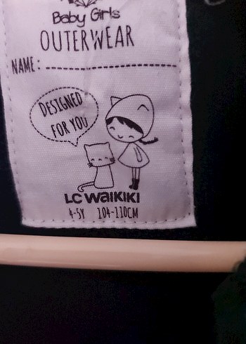 Düğmeli Siyah Ekose Kız Çocuk Midi Ceket - Görsel 7