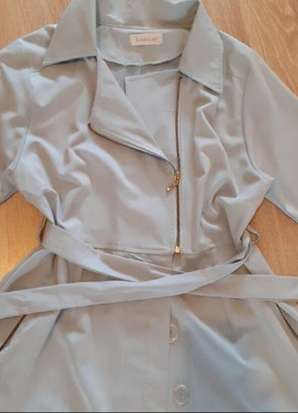 Buz mavisi tunik-kap - Görsel 3