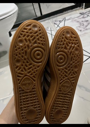 Bej Süet Adidas Kadın Sneaker - Görsel 4