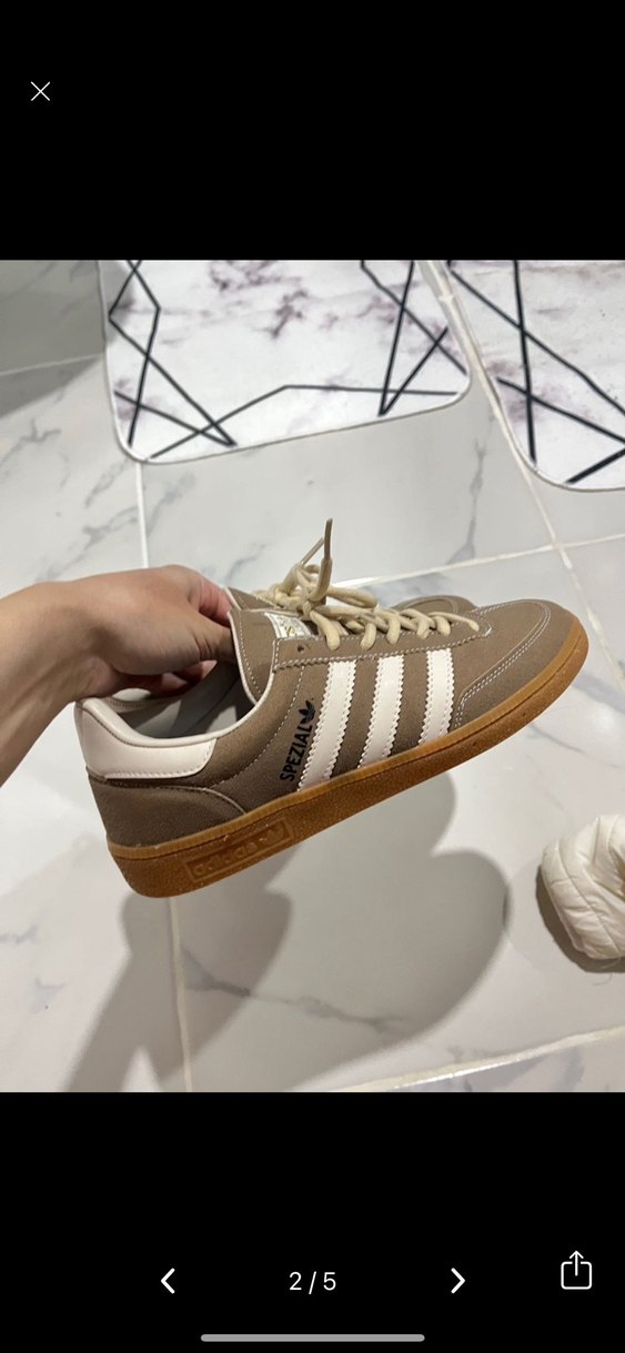 Bej Süet Adidas Kadın Sneaker - Görsel 2