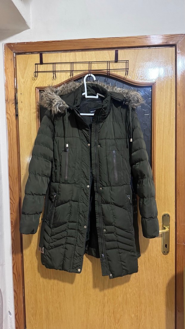 Kemerli Kadın Kışlık Mont - Görsel 2