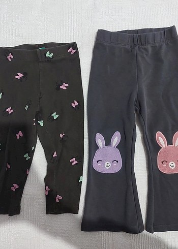 Kız Çocuk Çok Renkli Fitted Tayt Seti - Görsel 2