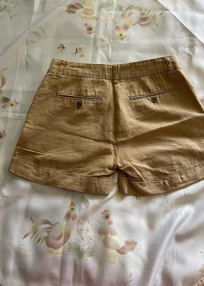 Keten şort - Görsel 2