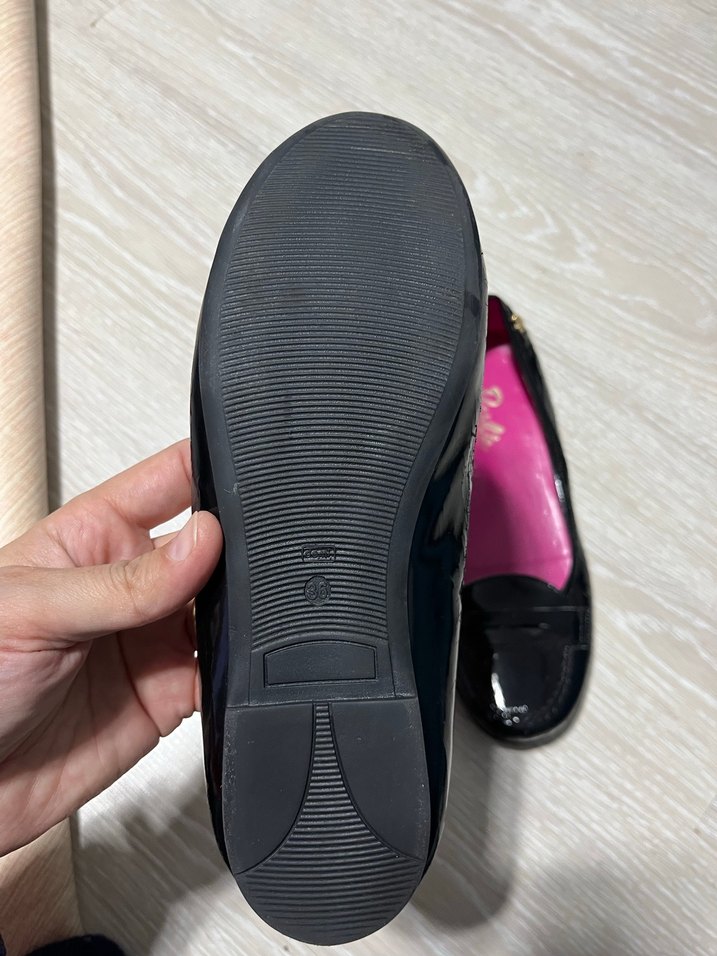 Parlak Siyah Rugan çocuk  Düz Ayakkabı - Görsel 4