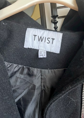 Fermuarlı Siyah Midi Kaban - Görsel 6