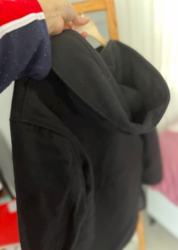 Fermuarlı Siyah Midi Kaban - Görsel 7