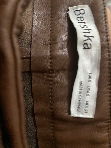 36 Beden Deri pantolon bershka