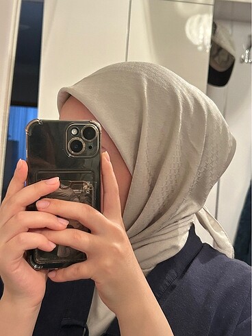 Maviden scarf gümüş eşarp
