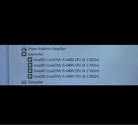 Beden intel i5-6400 2.7 ghz islemci