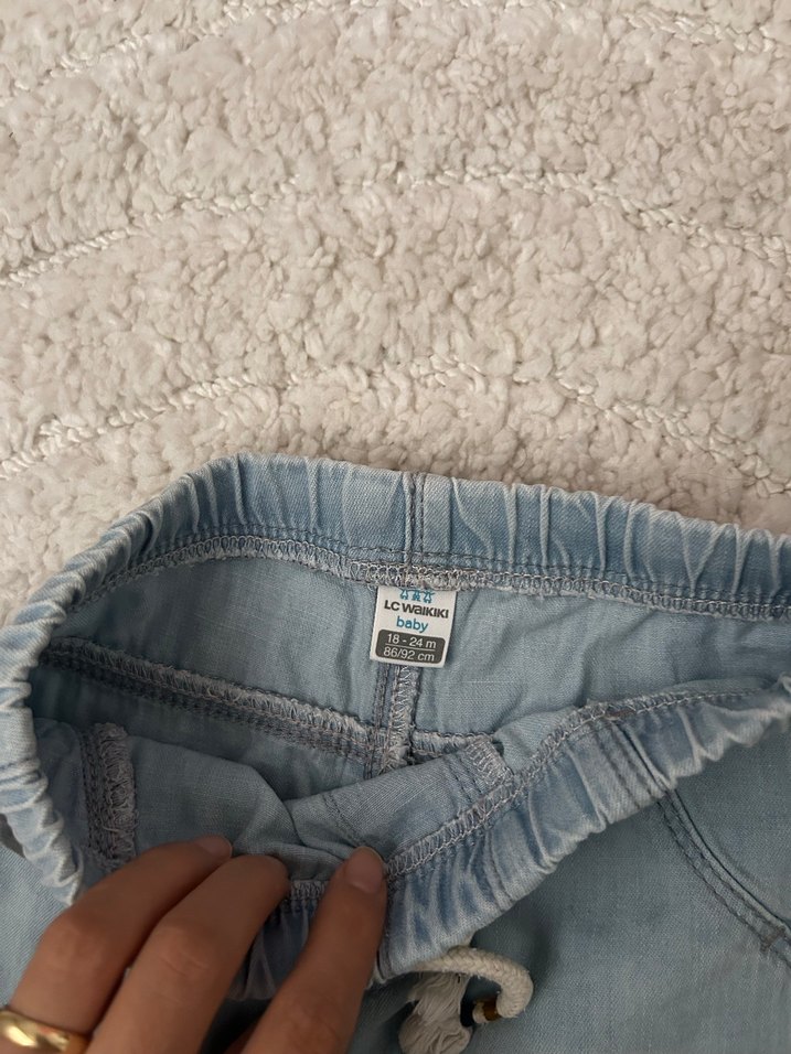 Lcw mavi kot Erkek bebek şort - Görsel 2