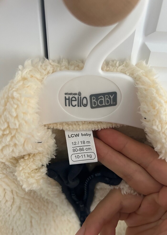 Erkek bebek peluş hırka - Görsel 3