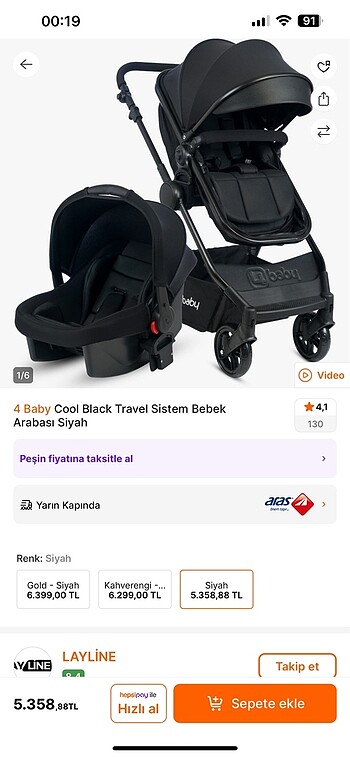 4Baby Pusetli Bebek arabası - Görsel 7