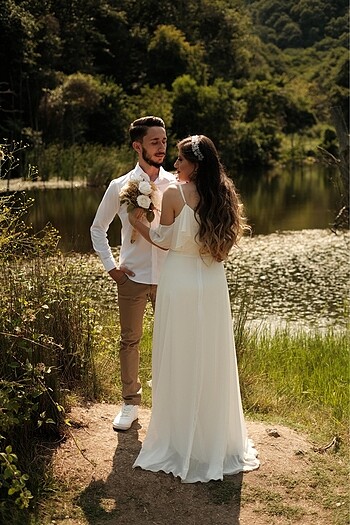 Beyaz nikah/dış cekim elbisesj