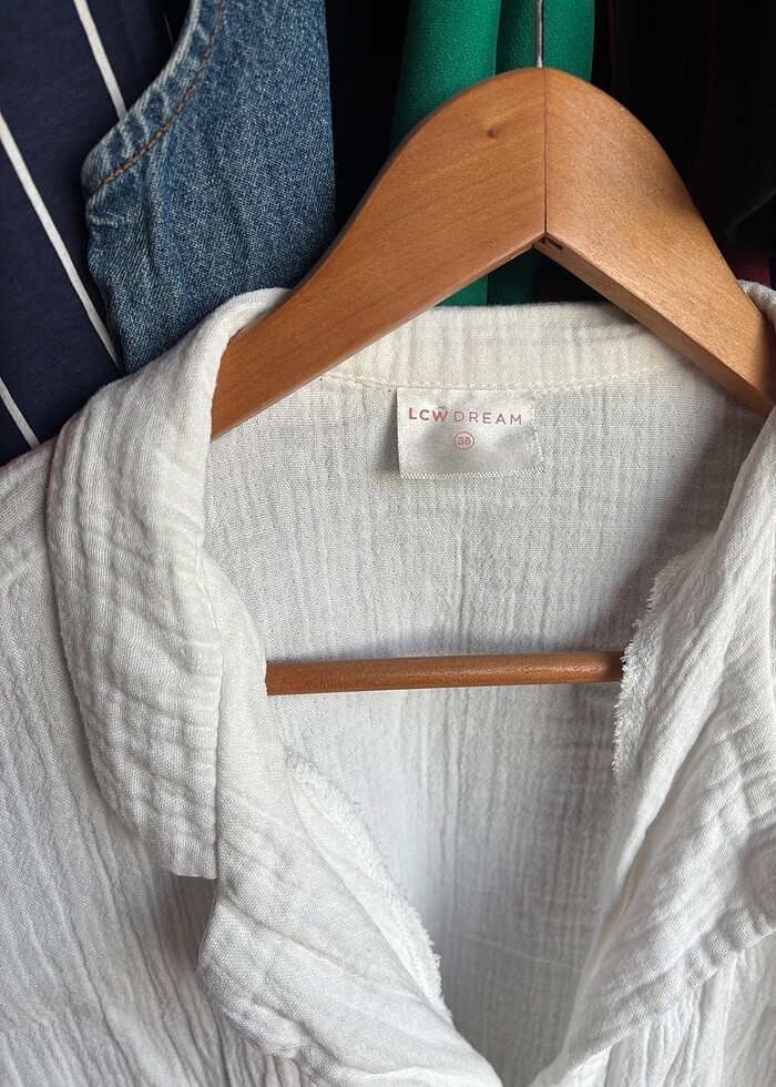 Beyaz renk pareo - Görsel 2