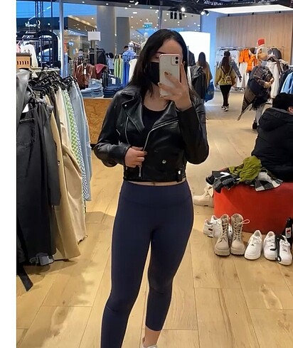 bershka deri mont