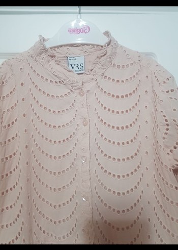 2M Kablo Pembe Dantel Detaylı Uzun Kollu Kız Elbisesi