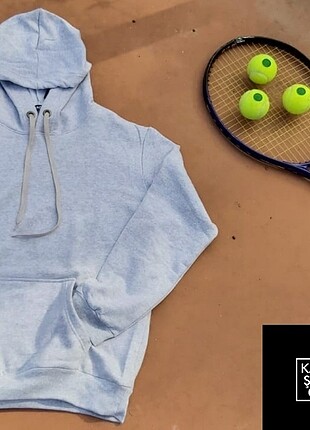 Kadın Erkek Basic Kapüşonlu Basic Sweatshirt
