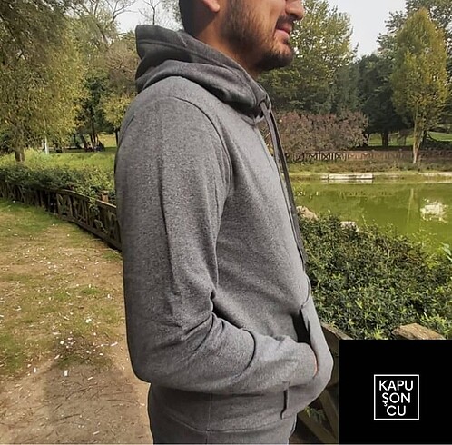 s Beden Kadın Erkek Basic Kapüşonlu Sweatshirt