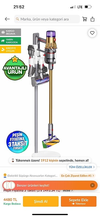 Dyson Dyson V12 ünite başlığı