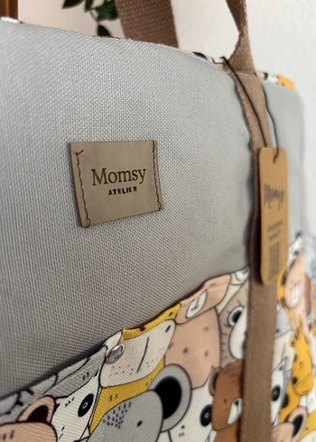 Gri Desenli Kadın Makyaj Çantası Seti - Görsel 6