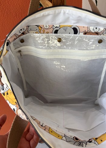 Su geçirmez bölmeli ANNE-BEBEK-GENÇ Seyahat Çanta - Görsel 4