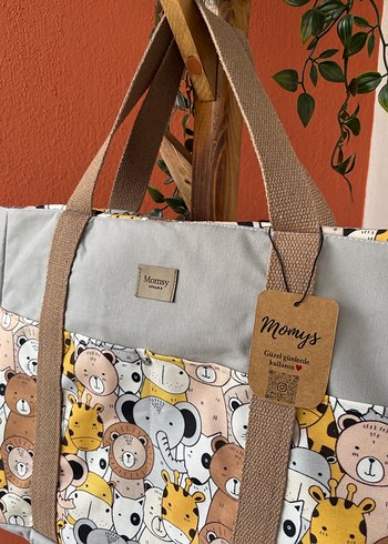 Su geçirmez bölmeli ANNE-BEBEK-GENÇ Seyahat Çanta - Görsel 2