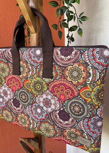 Renkli Bohem Kadın Laptop Çantası - Görsel 2