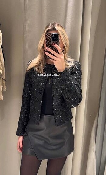 s Beden Zara Ceket Pullu