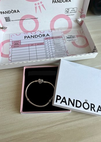 Pandora Pembe Boncuklu Kadın Bileklik