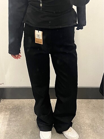 Zara siyah straight jean