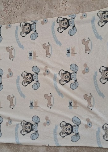 Beyaz Baskılı Çocuk Battaniyesi - Görsel 4