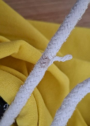 s Beden sarı Renk Sarı Kapüşonlu Fermuarlı Sweatshirt