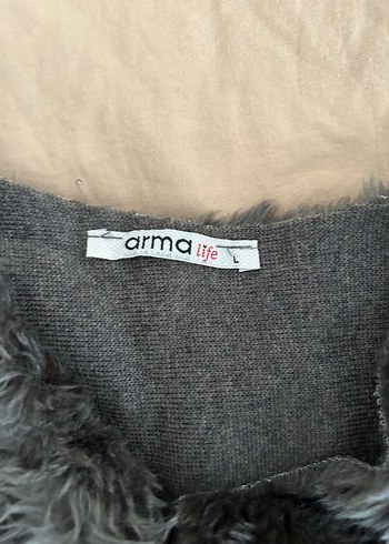 Armalife Kürk Detaylı Siyah Uzun Kadın Yelek
