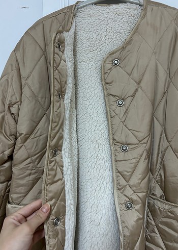38 Beden Bej Kadın ÇİFT TARAFLI MONT