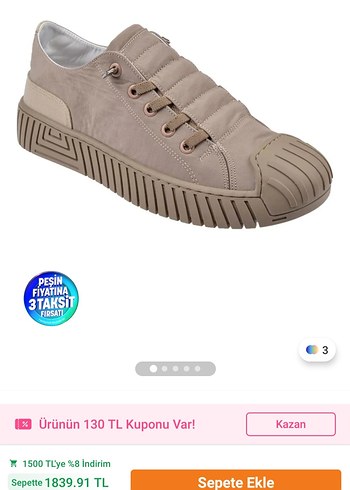 GAMELU KADIN SNEAKER SPOR AYAKKABI