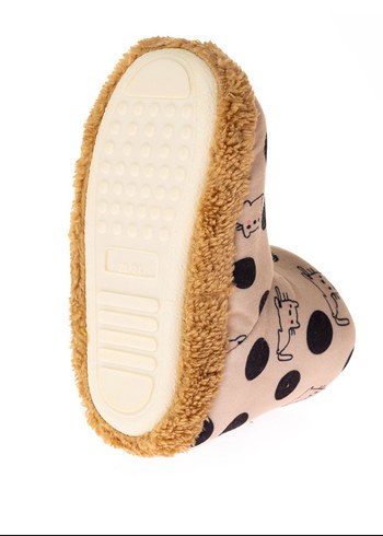 Çocuk Renkli Desenli Sıcak Ev Terlikleri - Görsel 8